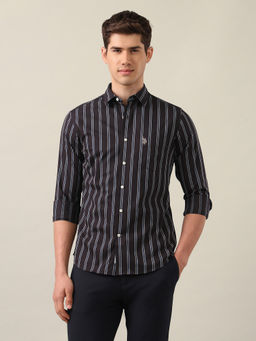 U.S. POLO ASSN. - Men's Tailored Fit Vertical Striped Shirt