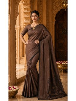 AMRUTKALA SAREES - Black Kanjivaram Woven Saree with Unstitched Blouse