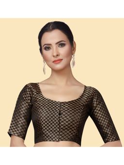 Studio Shringaar - Women's Black Brocade Blouse
