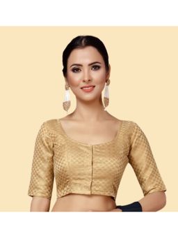 Studio Shringaar - Women's Gold Brocade Blouse