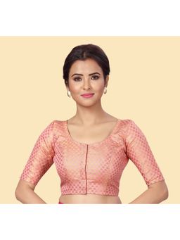 Studio Shringaar - Women's Pink Brocade Blouse