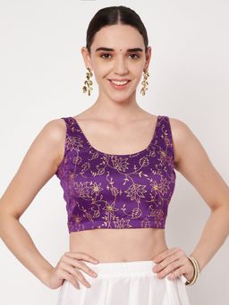 Studio Rasa - Chroma Floral Block Printed Readymade Blouse