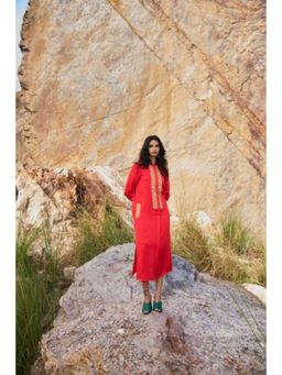 dash and dot - Gota Embroidered Shirt Dress