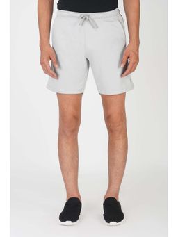 Alcis - Grey Men's Elastic Solid Shorts