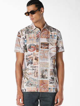 Jack & Jones - Men Multi-Colour Cotton Regular Fit Shirt