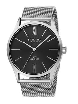 Strand by Obaku - Bradford Onyx Black Dial Quartz Watch For Men (S720GXCBMC)