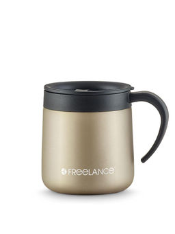 Freelance - Urus Vacuum Insulated Stainless Steel Flask, Water Travel Bottle, 330 ml, Black