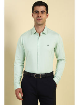 Allen Solly - Men Green Printed Full Sleeves Formal Shirt