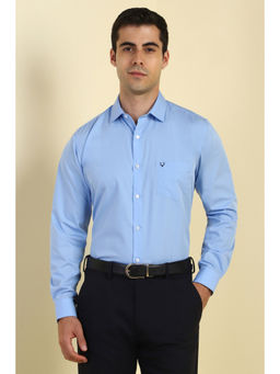 Allen Solly - Men Light Blue Solid Full Sleeves Formal Shirt