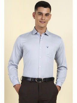 Allen Solly - Men Grey Printed Full Sleeves Formal Shirt