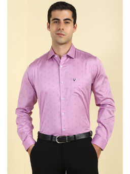 Allen Solly - Men Pink Printed Full Sleeves Formal Shirt