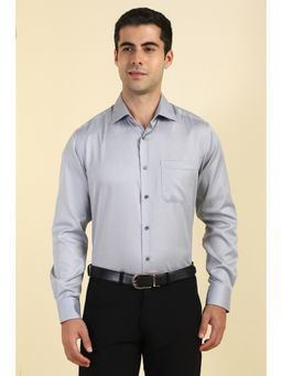Allen Solly - Men Grey Printed Full Sleeves Formal Shirt