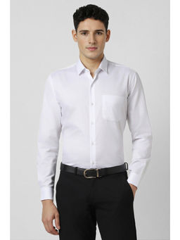 Peter England - Men White Regular Fit Full Sleeves Formal Shirt