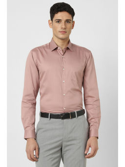 Peter England - Men Pink Regular Fit Full Sleeves Formal Shirt