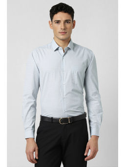 Peter England - Men Light Blue Regular Fit Full Sleeves Formal Shirt