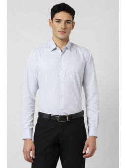 Peter England - Men Light Blue Regular Fit Full Sleeves Formal Shirt