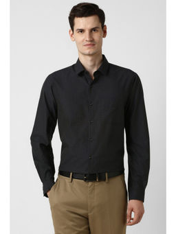 Peter England - Men Black Slim Fit Full Sleeves Formal Shirt
