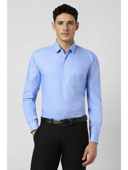 Peter England - Men Blue Slim Fit Full Sleeves Formal Shirt