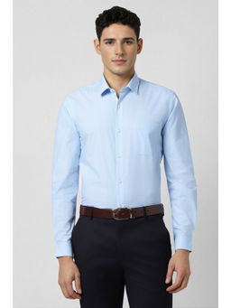 Peter England - Men Light Blue Slim Fit Full Sleeves Formal Shirt