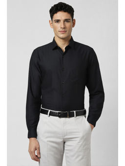 Peter England - Men Black Slim Fit Full Sleeves Formal Shirt