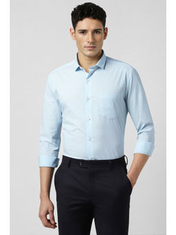 Peter England - Men Light Blue Slim Fit Full Sleeves Formal Shirt