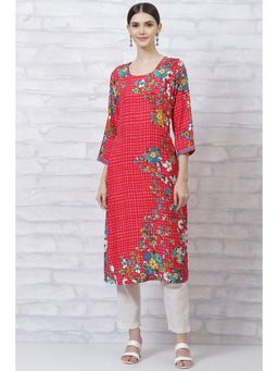 Rangriti - Red Printed Kurta