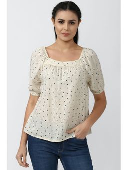 Van Heusen - Cream Top Polka Dots