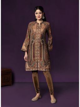 Lakshita - Paisley Printed Jamadar Multi-Color Kurta