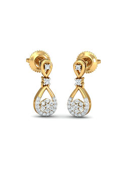 KuberBox - Far Cadere Stud Earrings 14K Gold