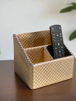 Mason Home - Braided Remote Holder Gold