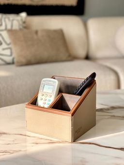 Mason Home - Naples Taupe Remote Holder- 3 Slot