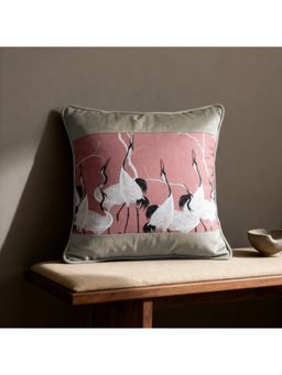 Life n Colors - Sedge Poised Cranes Cushion