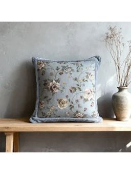 Life n Colors - Eternal Garden Blue Ornate Cushion Cover