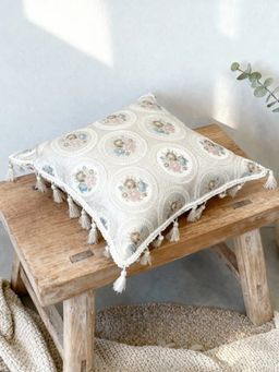 Life n Colors - Vintage Medallion Floral Cushion Cover