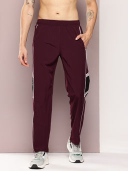 TURNFIT - Wine Slim Fit Trackpant with Contrast Patch Detail