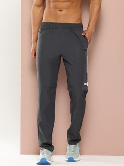 TURNFIT - Grey Slim Fit Trackpant with Contrast Patch Detail
