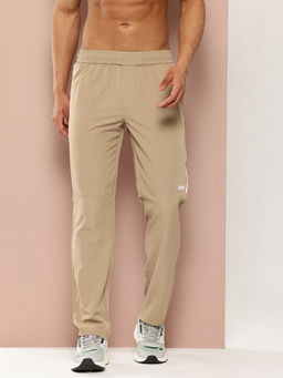TURNFIT - Khaki Slim Fit Trackpant with Contrast Patch Detail
