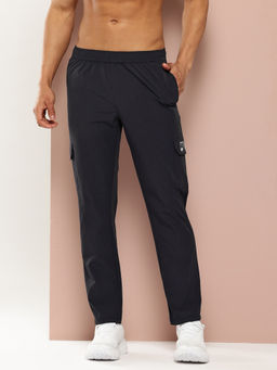TURNFIT - Navy Blue Men Straight Fit Training Trackpant with Utility Pocket
