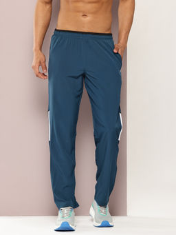 TURNFIT - Blue Men Workout Trackpant with Contrast Piping