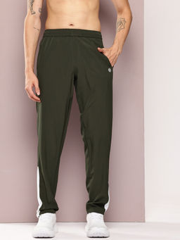 TURNFIT - Olive Breathable Training Trackpant with Airflow Mesh