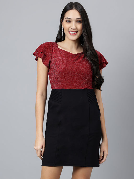 latin quarters red dress Latin Quarters Maxi Dress With Cap Sleeves Latin Quarters Women Black Cap Sleeve Polyester Maxi Dress