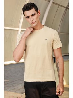 Parcel Yard - Men Round Neck Solid Regular Fit Cotton T-Shirt