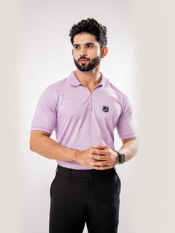 ROYALTAIL - Men Collar Neck Solid Regular Fit Cotton Polo T-Shirt