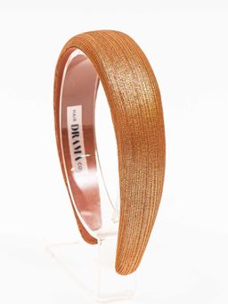 Hair Drama Co. - Brown Broad Metallic Hair Band