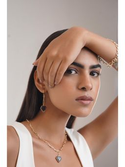 Royal Pitarah - Labradorite Bold Gold Necklace