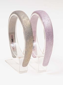 Hair Drama Co. - Multi-Colour Foil Puff Hair Bands (Pack Of 2)