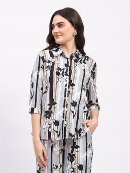Global Republic - Women Multi-Color Rayon Printed Shirt
