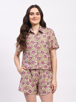 Global Republic - Women Multi-color Rayon Floral Print Shirt