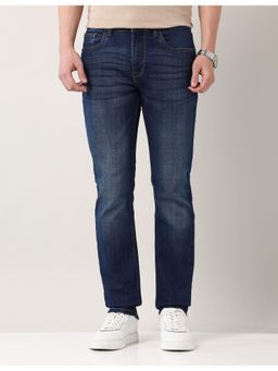 AD By Arvind - Slim Fit Dark Blue Mid Rise Jeans