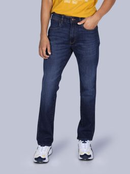 Wrangler - Men Blue Millard Comfort Fit Mid Rise Jeans